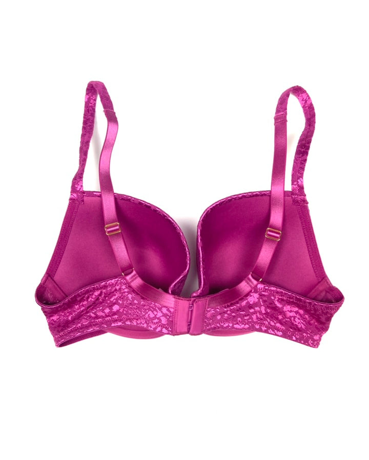 Magenta Animal Printed Bra - 34D