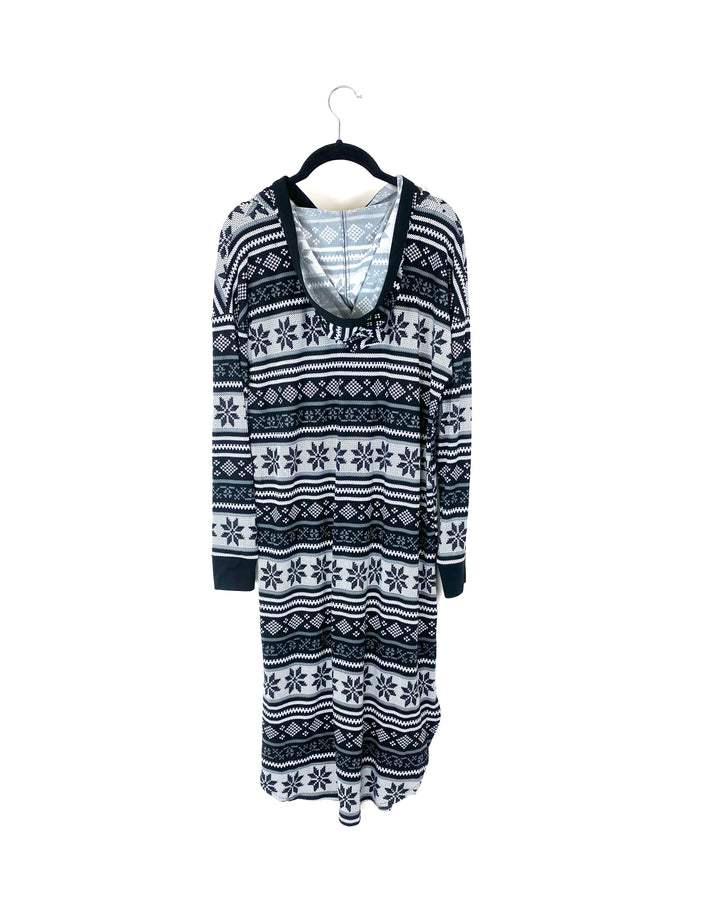 Hooded Lounge Dress - Small