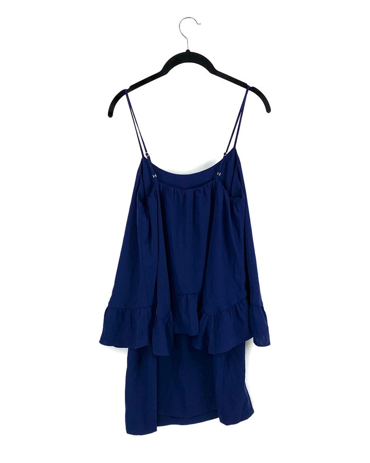 Dark Blue Layered Dress - Small