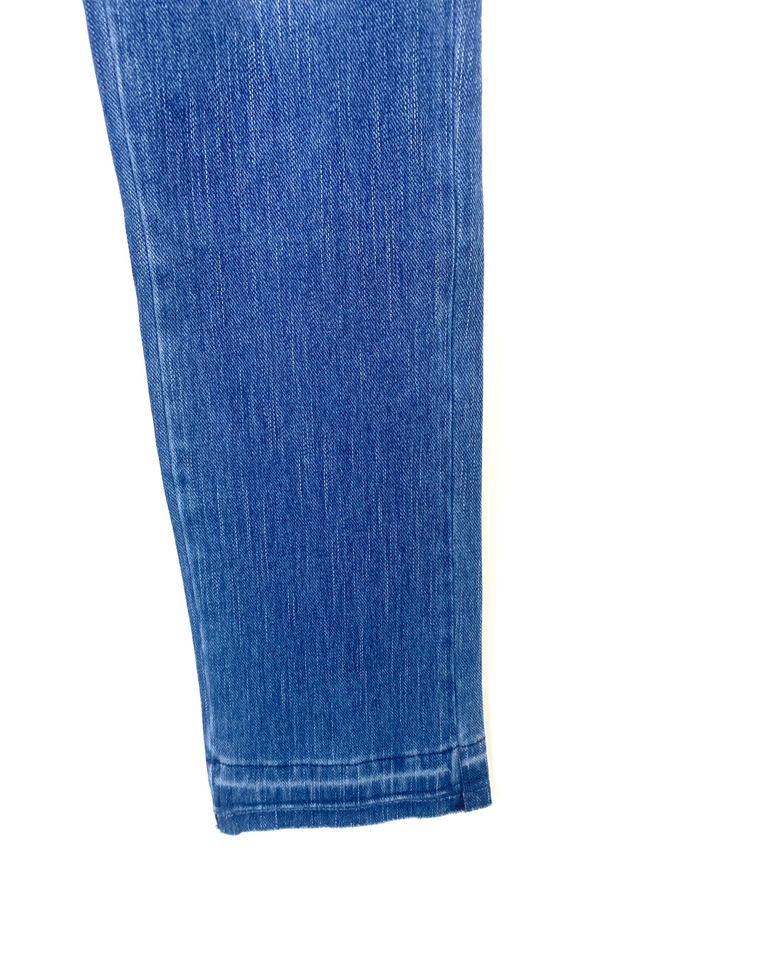 Mid-Wash Blue Jeans With Tie-Dyed Ends  - Size 6/8