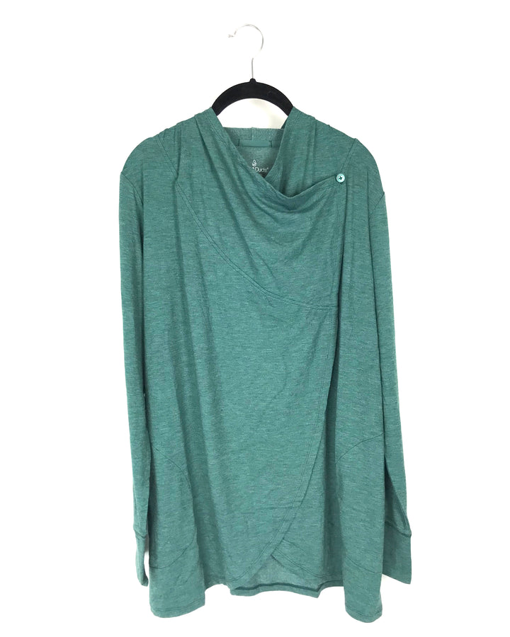 Dark Green Long Sleeve Cardigan - Size 2/4 and 6/8