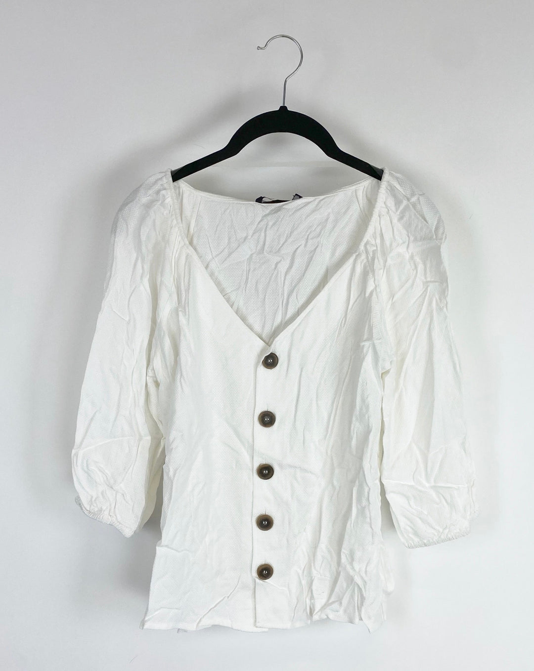 White Button up Top - Extra Small