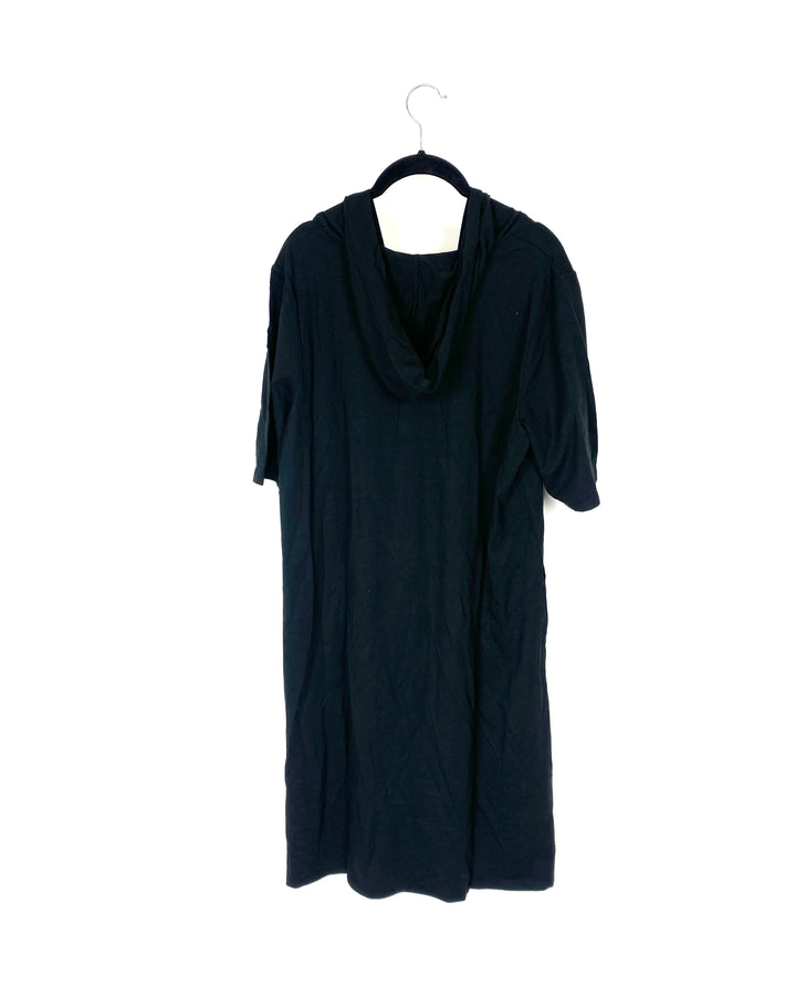 Black Hooded Dress - Size 8-10