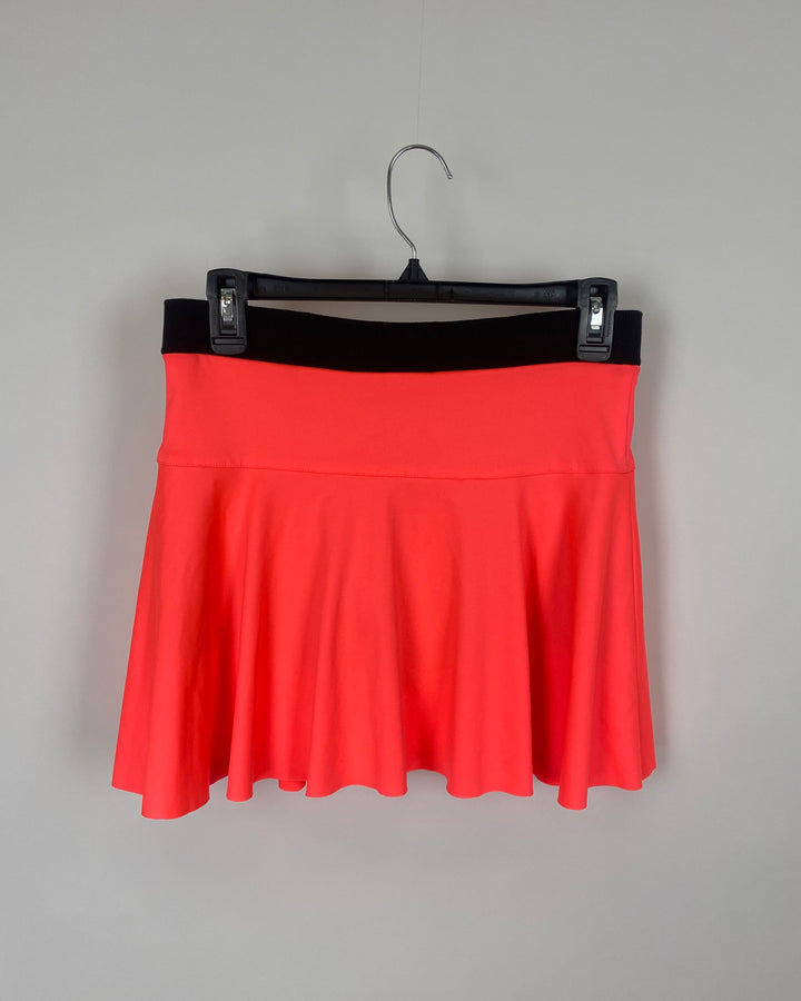 Neon Orange And Black Skort- Small