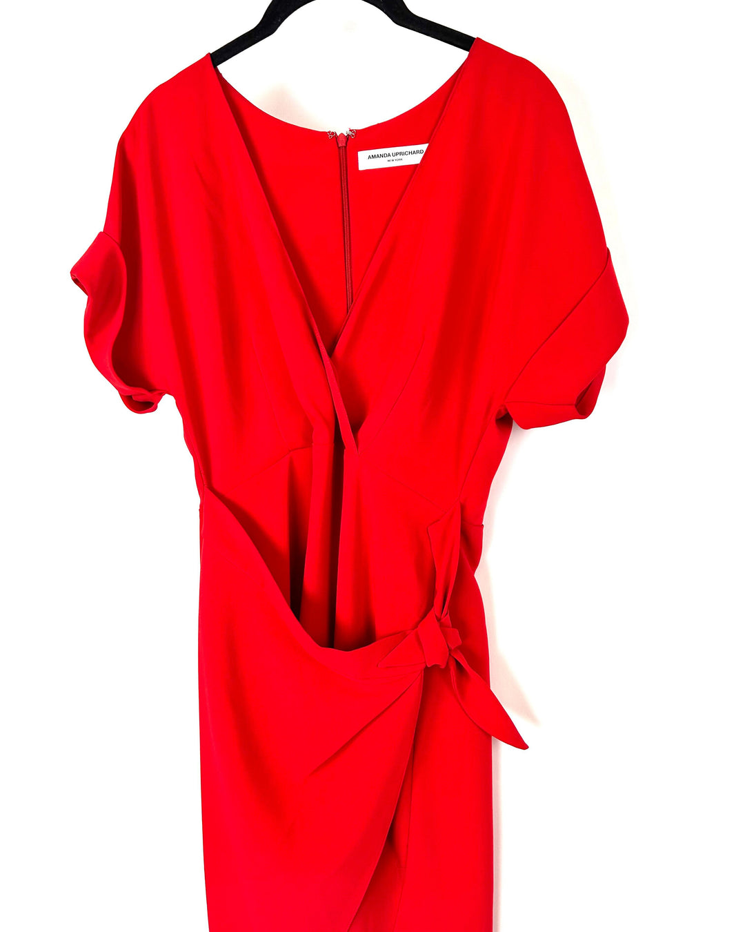 Red Side Tie Dress - Size 4-6
