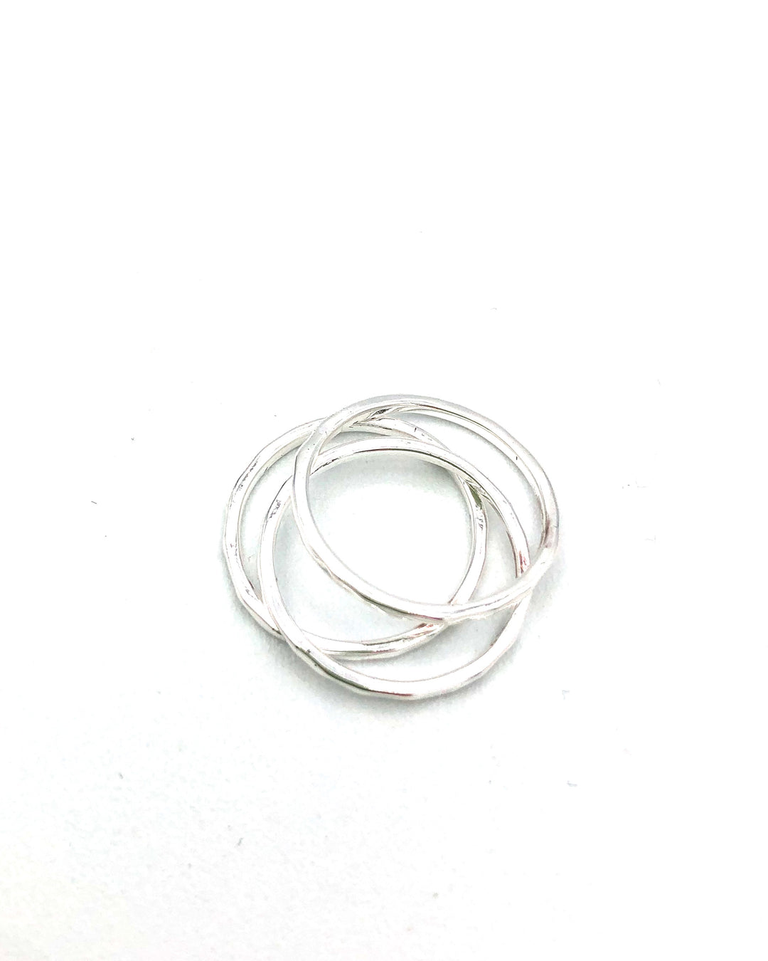 Simple Ring Stack of Three - Rose Gold or Silver - Size 3 or 4