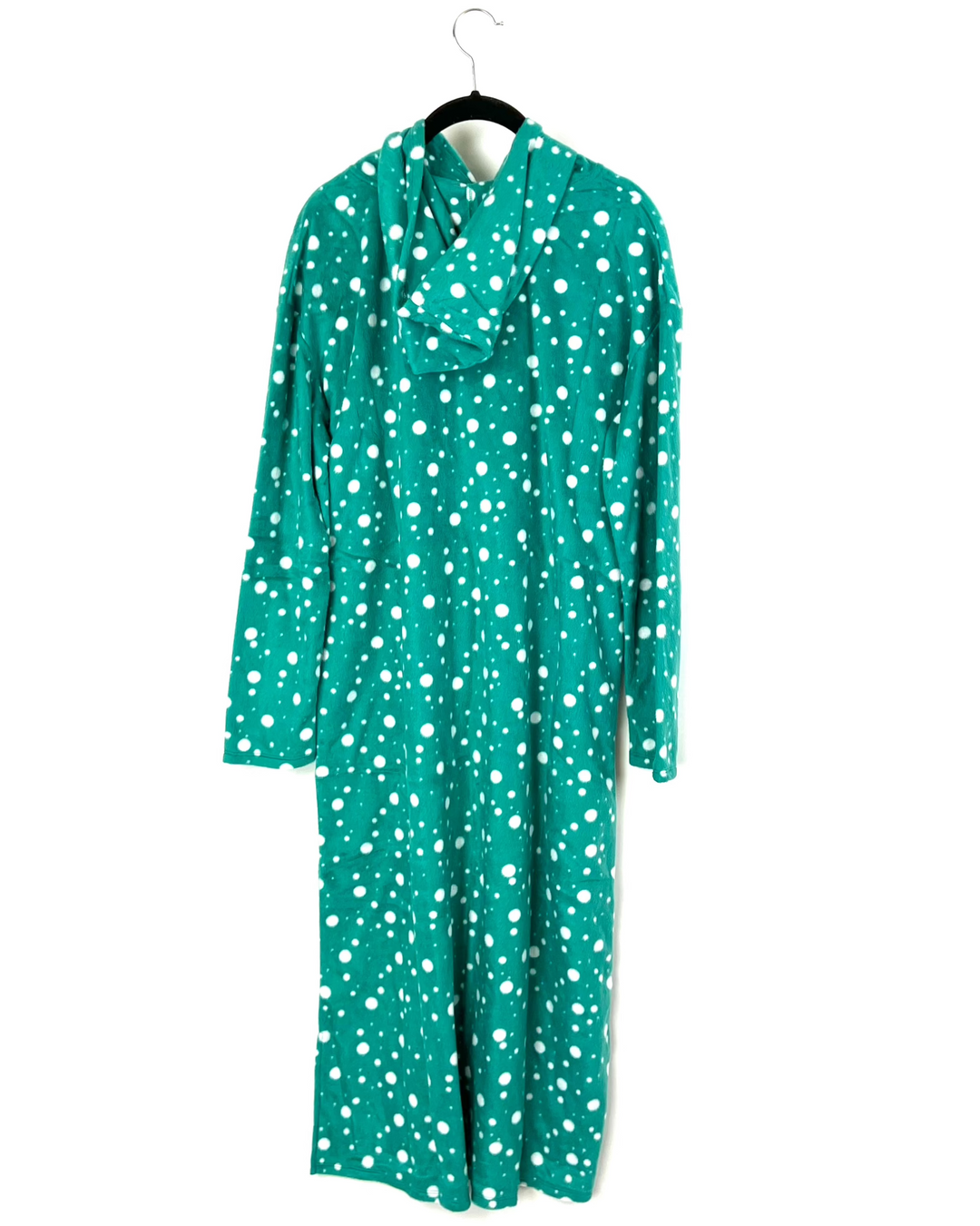 Teal And White Polkadot Nightgown - Size 6/8