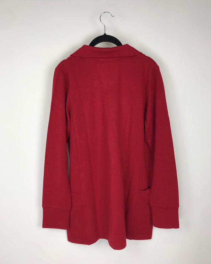 Red Cardigan - Size 2/4 and 6/8