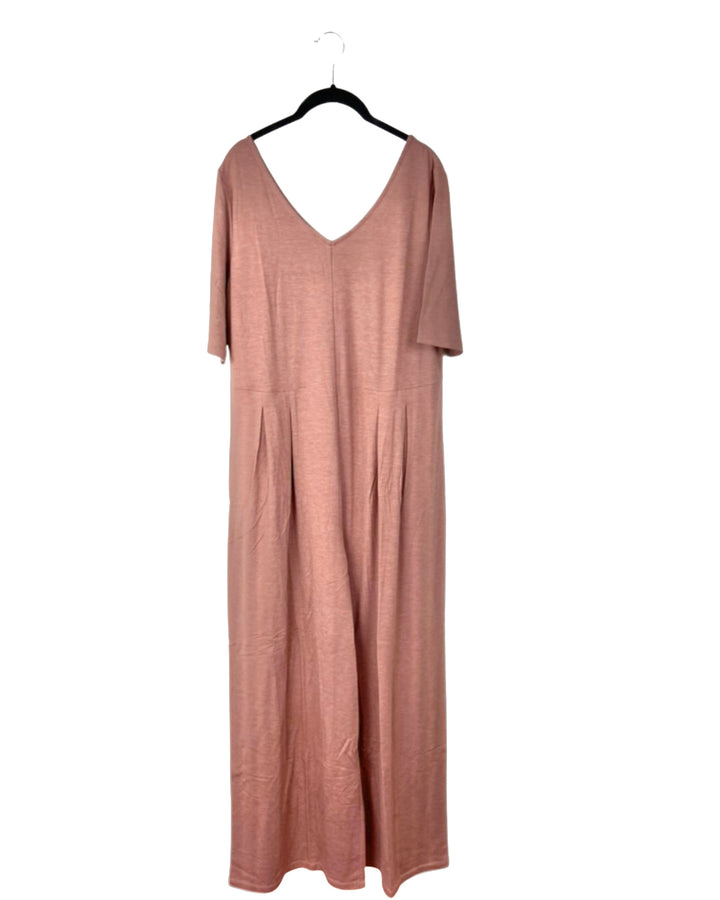 Dusty Pink Jumpsuit - Extra Small/Small