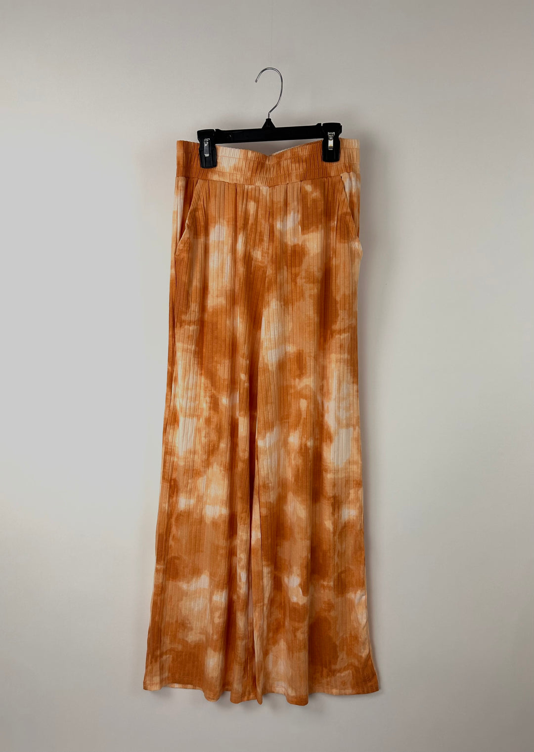 Orange And White Tie Dye Flowy Pants - Size 6/8
