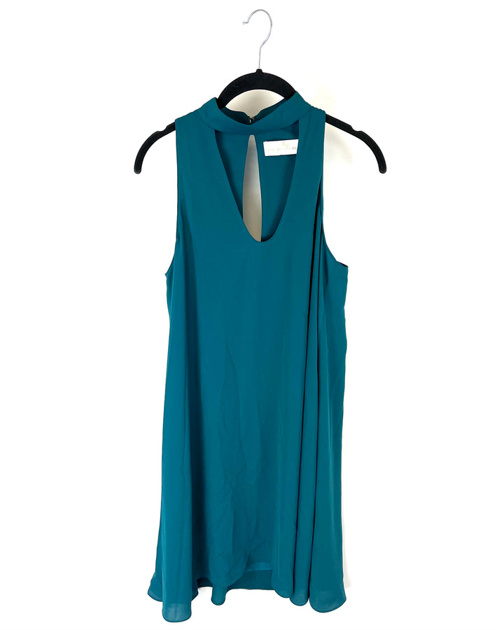 Dark Teal Sleeveless Dress - Size 4-6