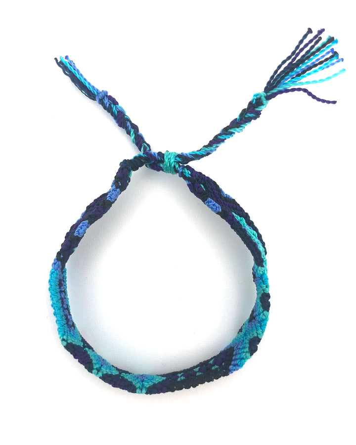 Shades Of Blue Woven Bracelet