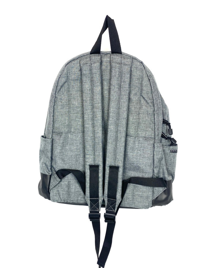 Unisex Grey and Black Backpack