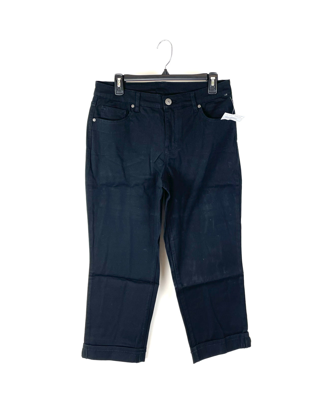 Black Mid Rise Denim Jeans - Size 8