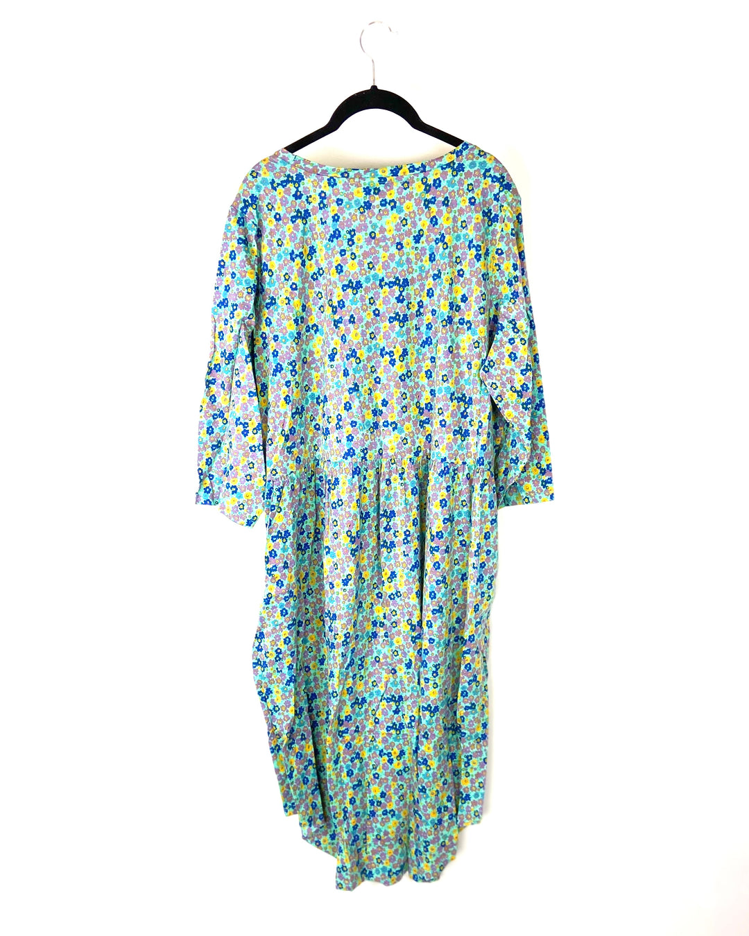 3/4 Sleeve Floral Midi Dress - Size 6/8
