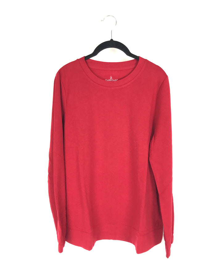 Deep Red Long Sleeve Top- Small