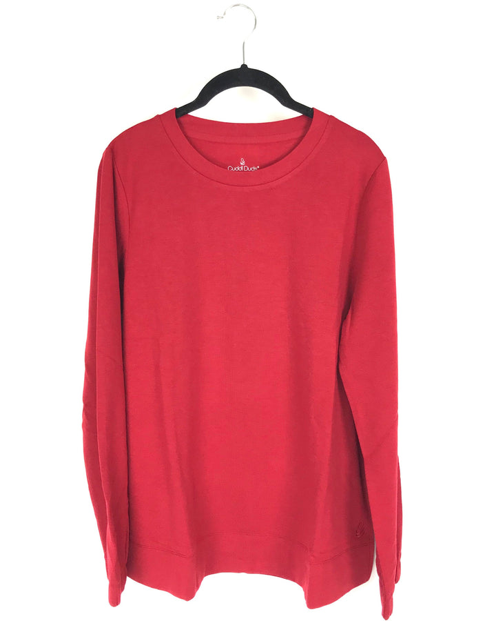 Deep Red Long Sleeve Top- Small