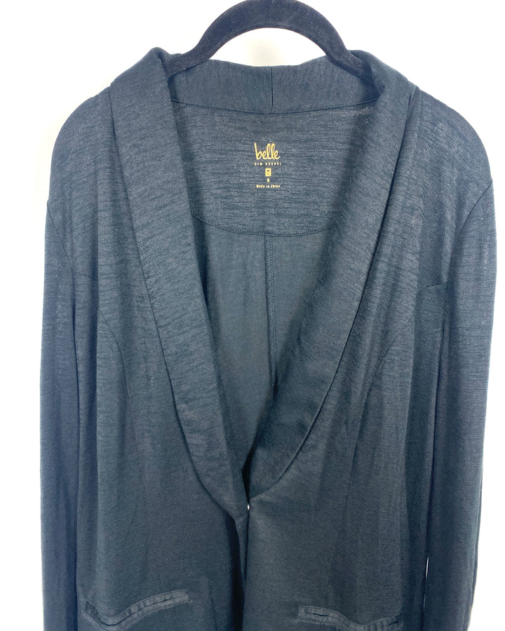 Black Cardigan With Button - Small/Medium