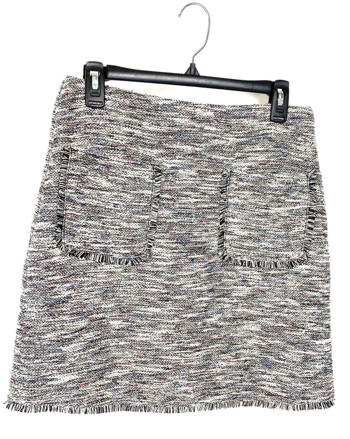 Textured Tweed Skirt - Small