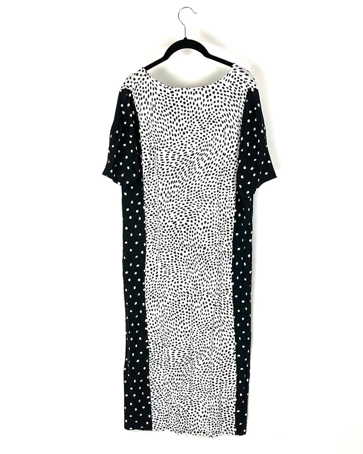 Black and White Sleepwear Gown - Small