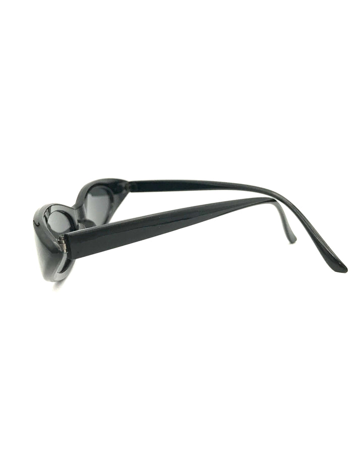 Black Slim Lens Sunglasses