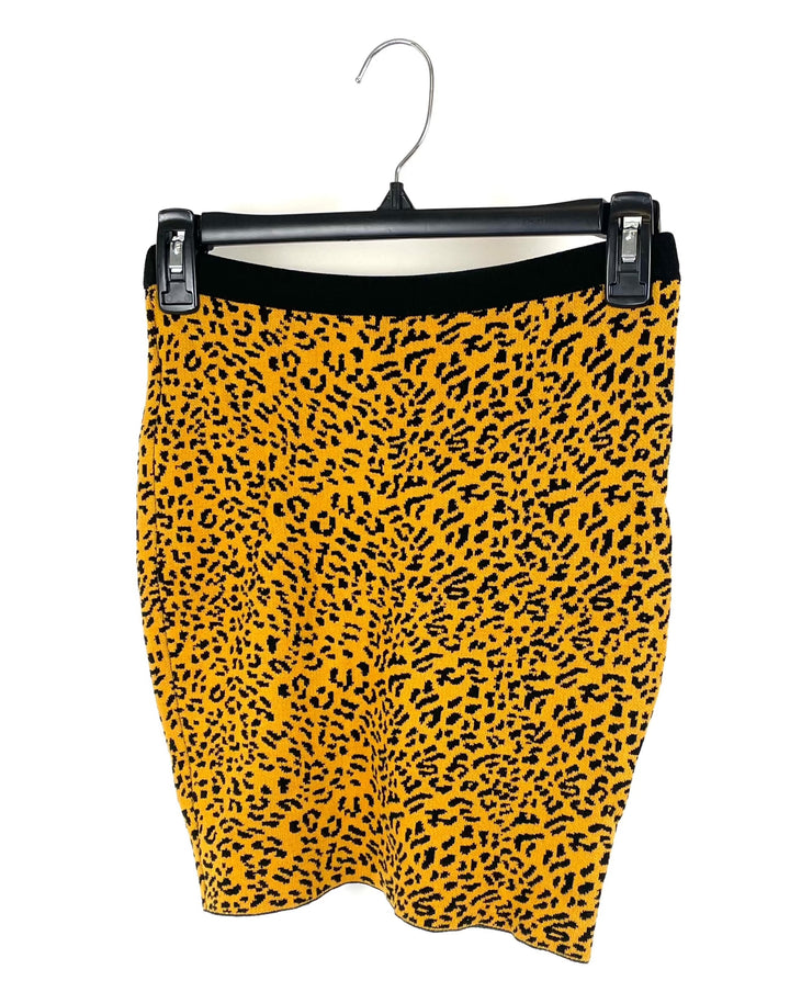 Cheetah Print Mini Skirt - Small, Medium, Large