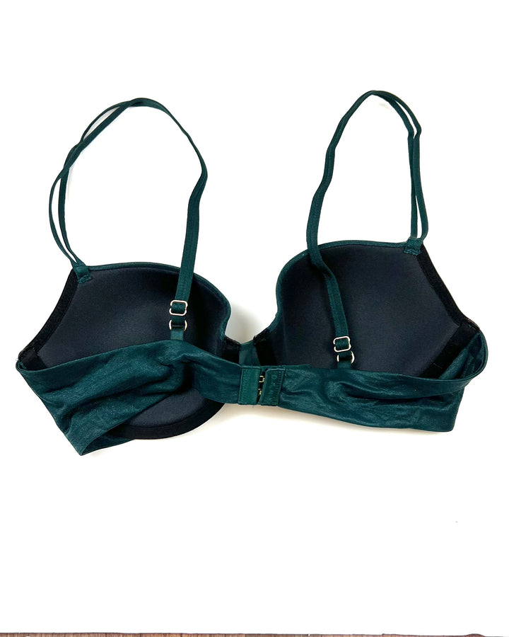 Green Shimmer Lined Bra - 34B