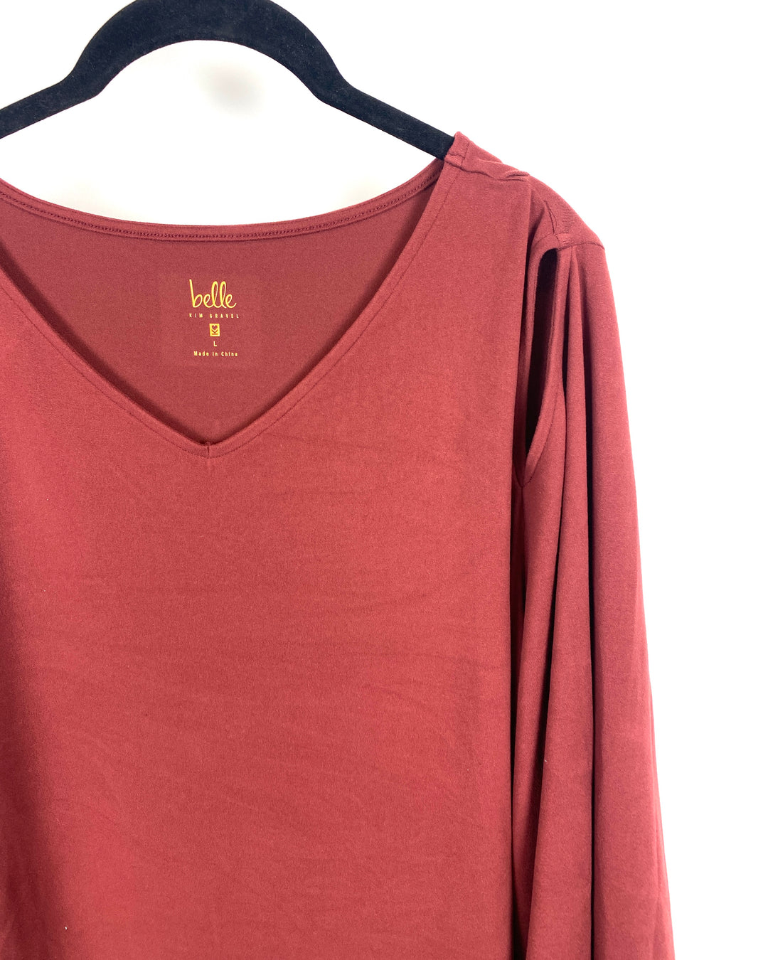 Red Cutout Shoulder Top - Large/Extra Large