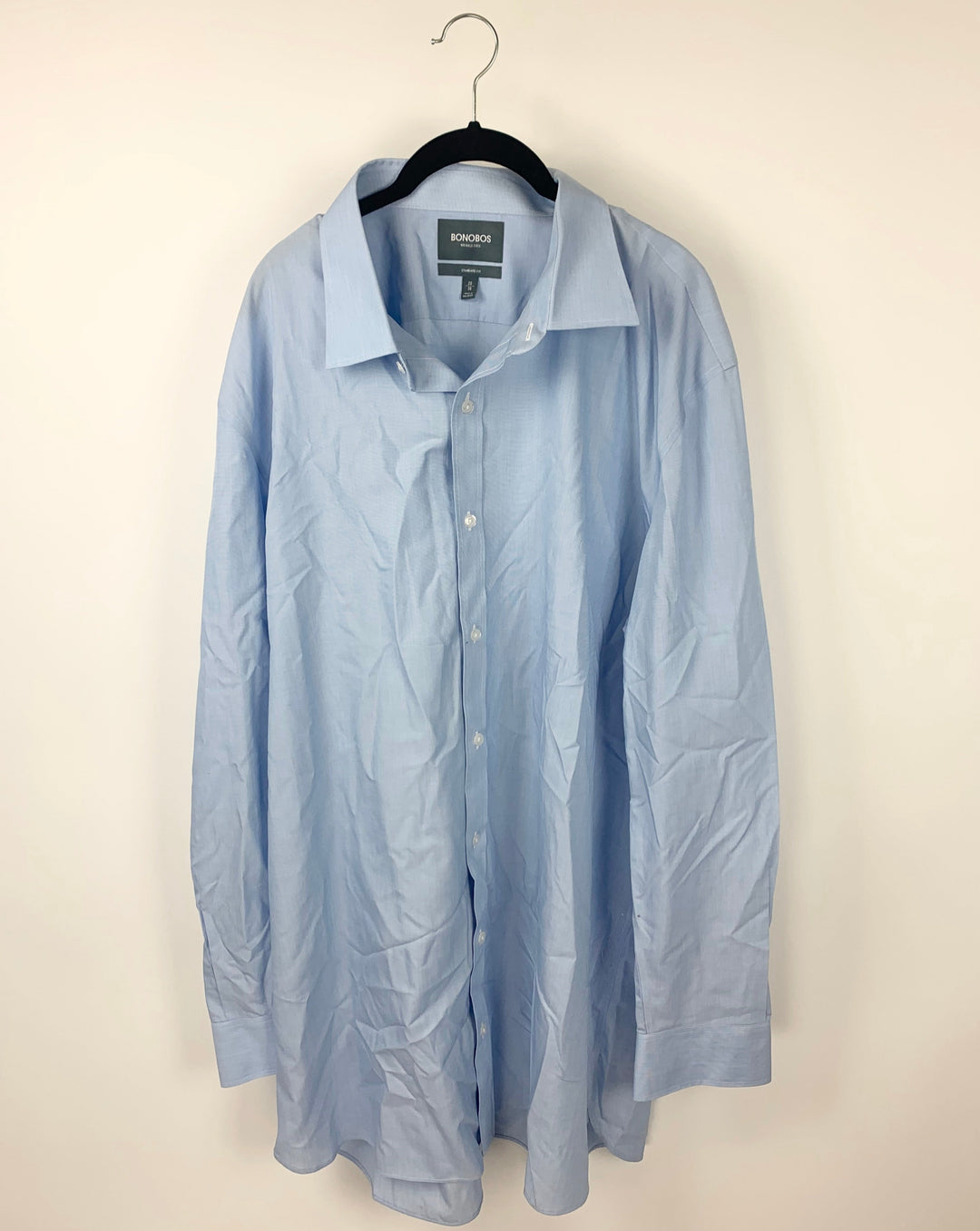 MENS Blue Long Sleeve Shirt - Size 20/38
