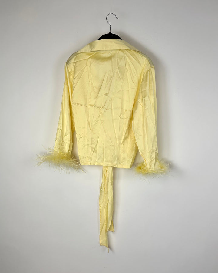 Bright Yellow Feather Top - Size 2/4