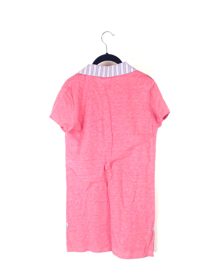 Pink Short Sleeve Dress - Small