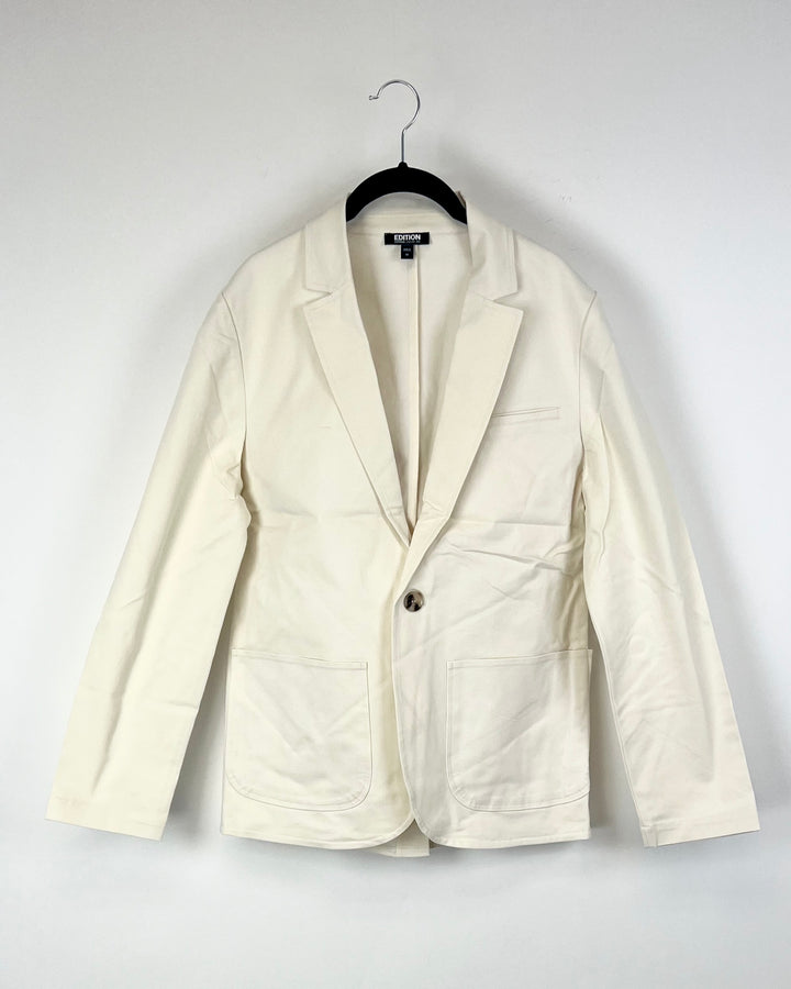Unisex Cream Blazer - Mens Size 36/Women Size 4/6 and Mens Size 40 / Womens Size 8/10