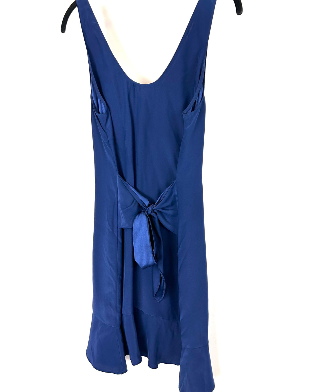 Navy Blue Front Tie Dress - Small