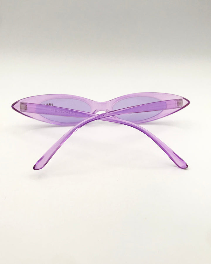 Purple Slim Lens Sunglasses