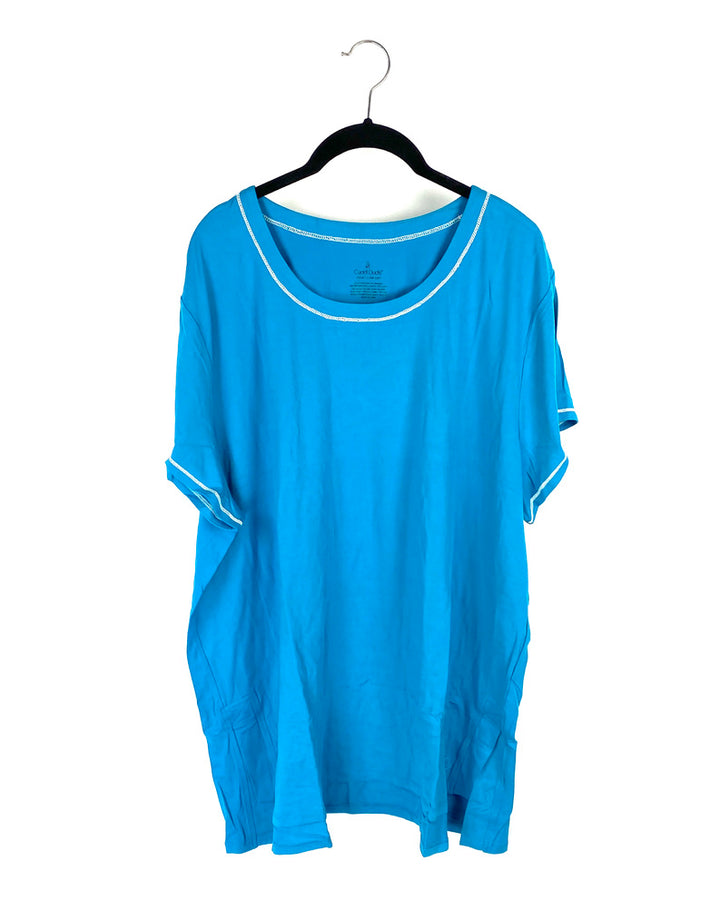 Teal Short Sleeve Top - Size 1X