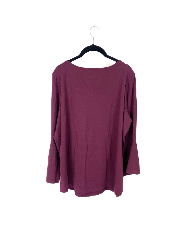 Purple Wrap Top - Medium/Large