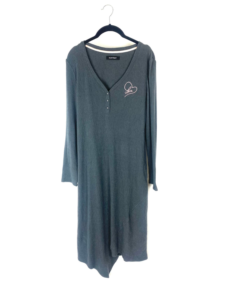 Long Sleeve Lounge Dress- Medium