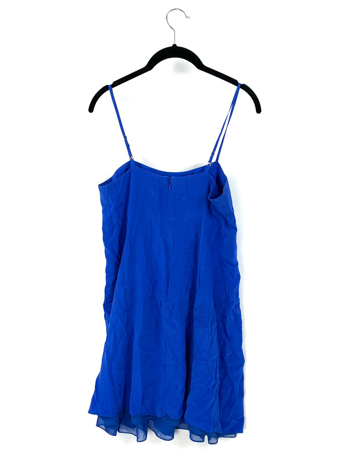 Blue Spaghetti Strap Dress - Small