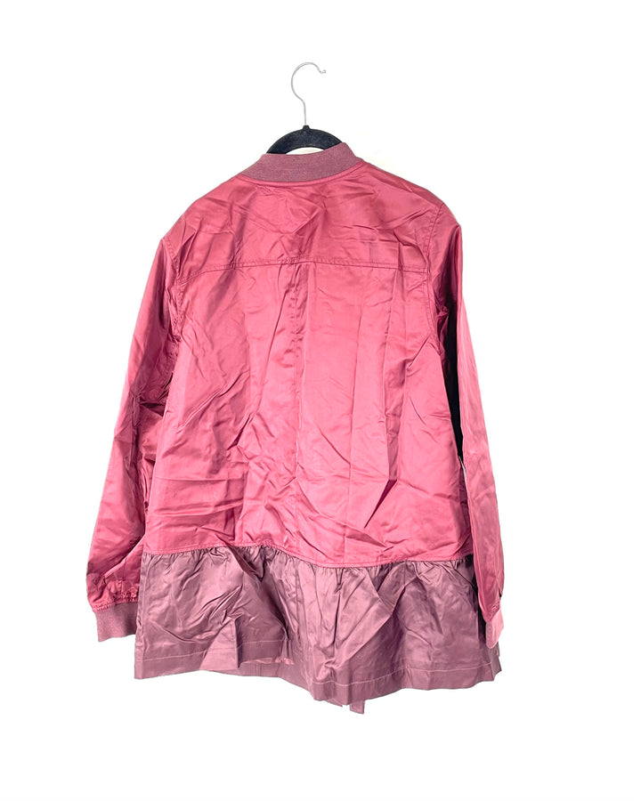 Red Windbreaker Jacket - Size 6-8