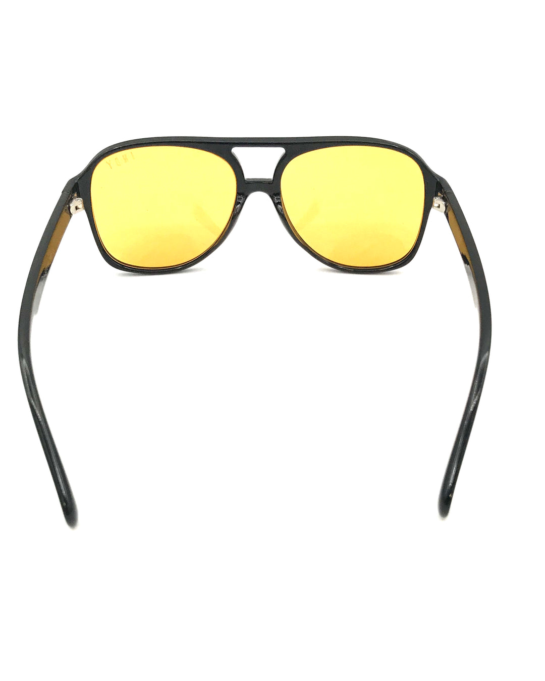 Amber and Black Aviator Sunglasses