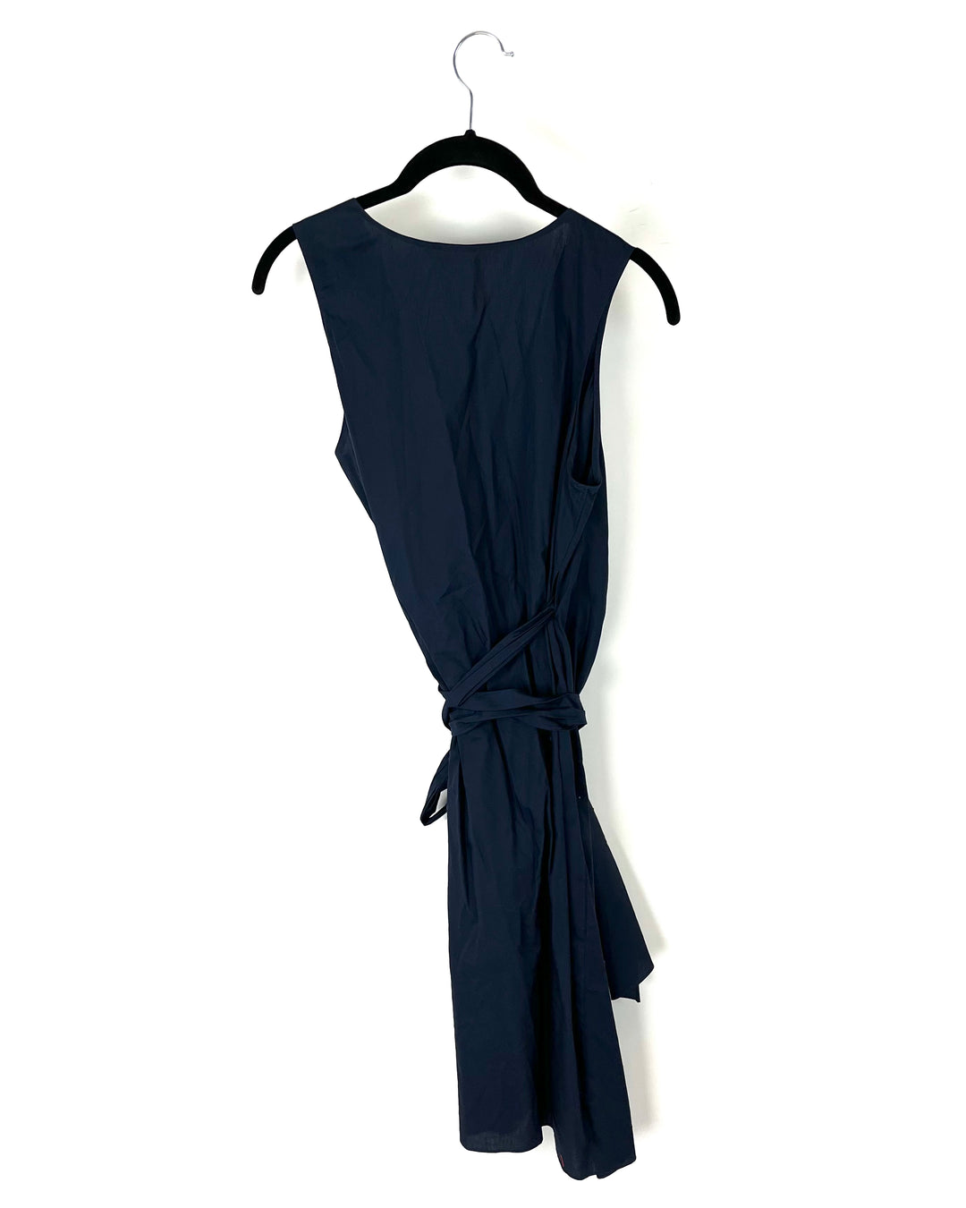 Navy Blue Wrap Around Dress - Size 4/6