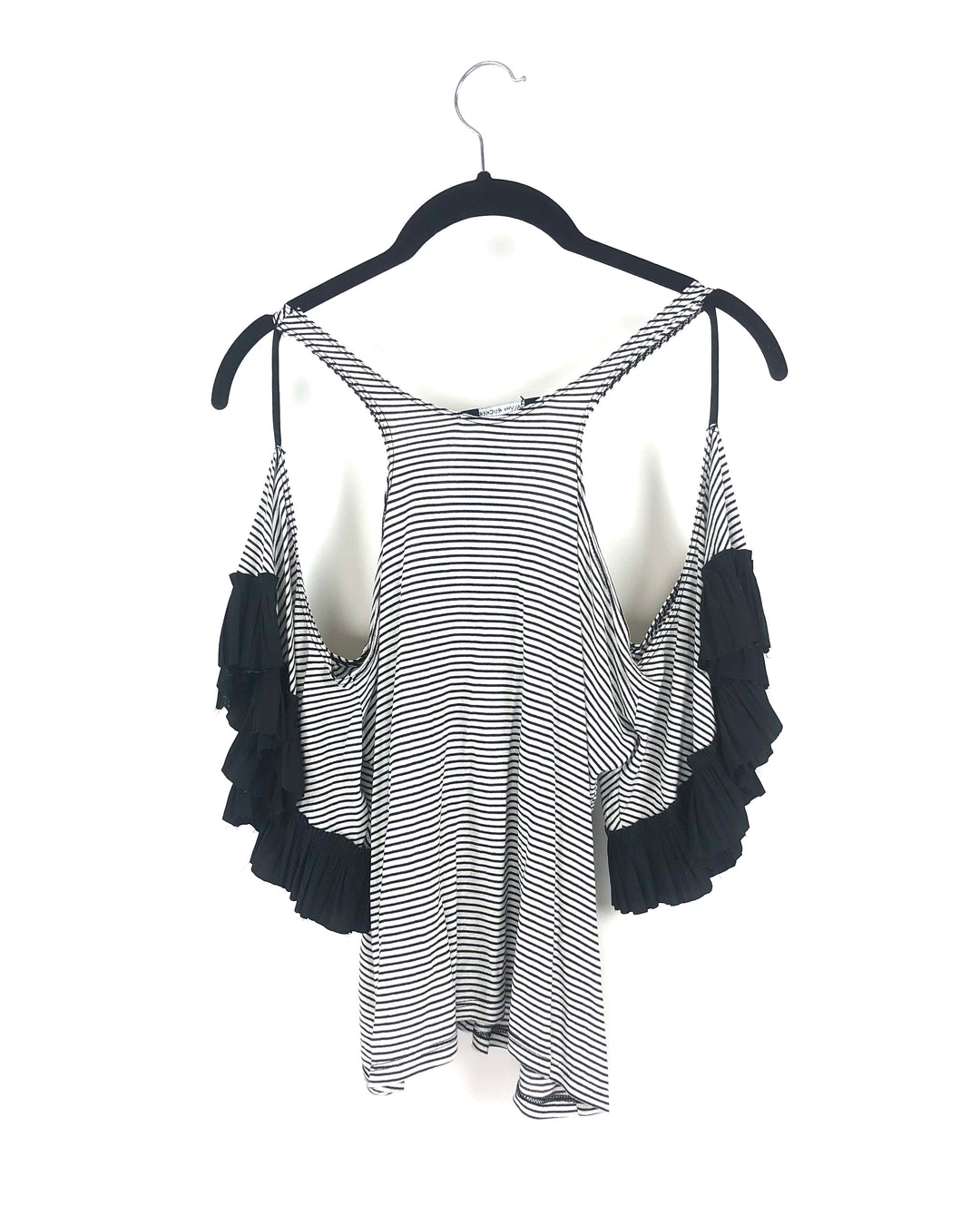 Striped Open Shoulder Top - Extra Small