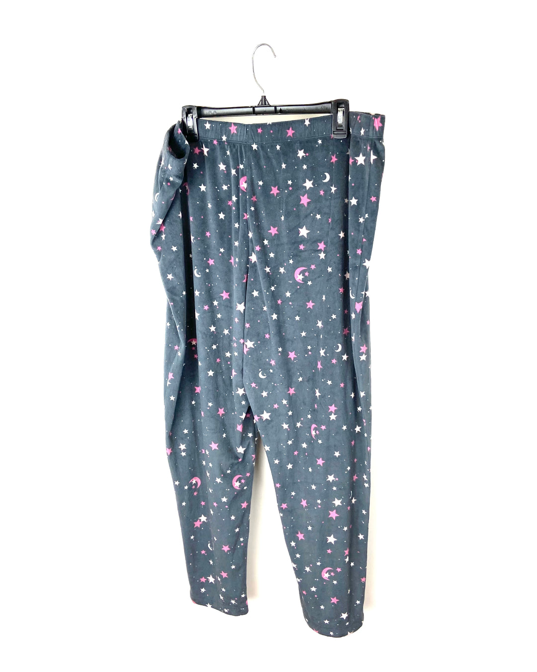 Grey Star and Moon Pajama Pants - 2X