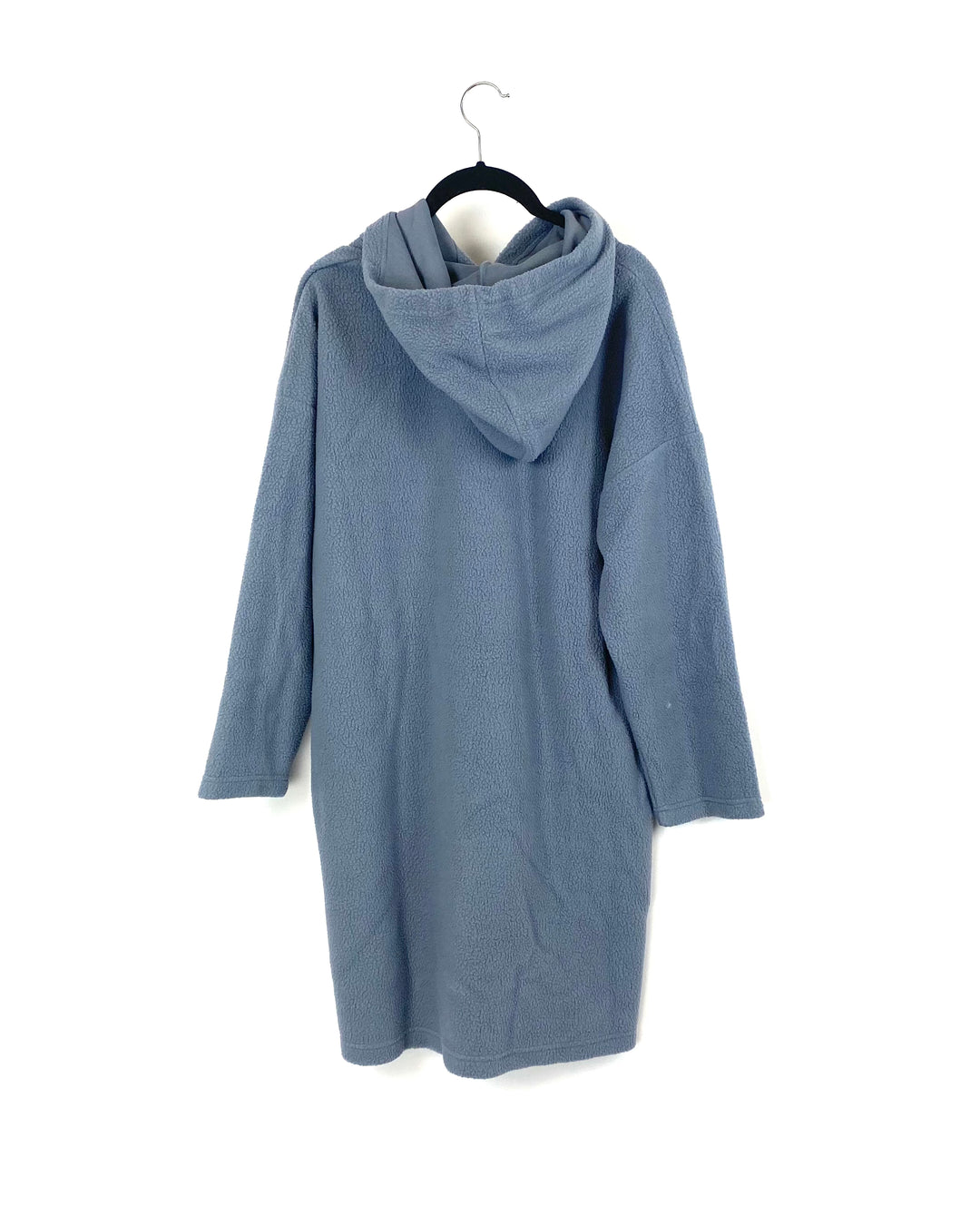 Dusty Blue Sherpa Long Pullover - Small