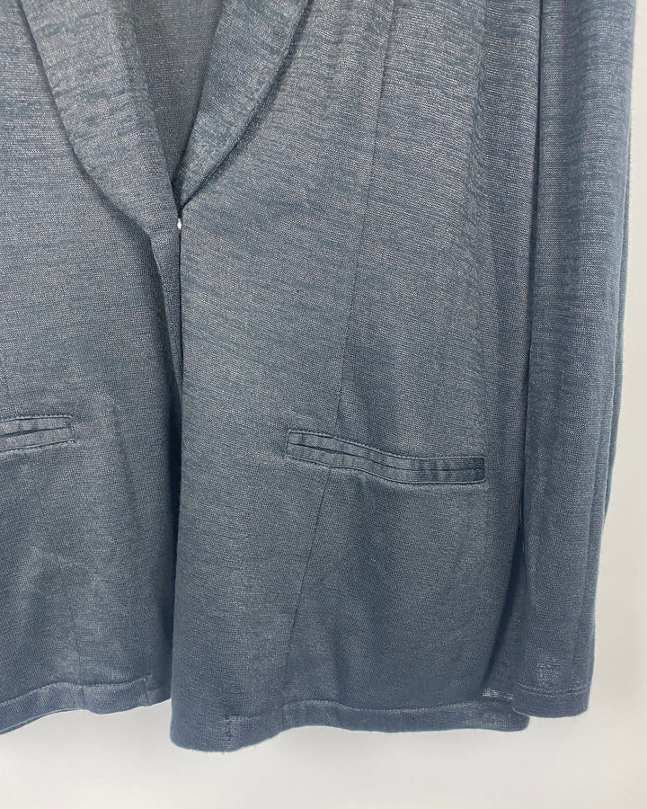 Black Cardigan With Button - Small/Medium