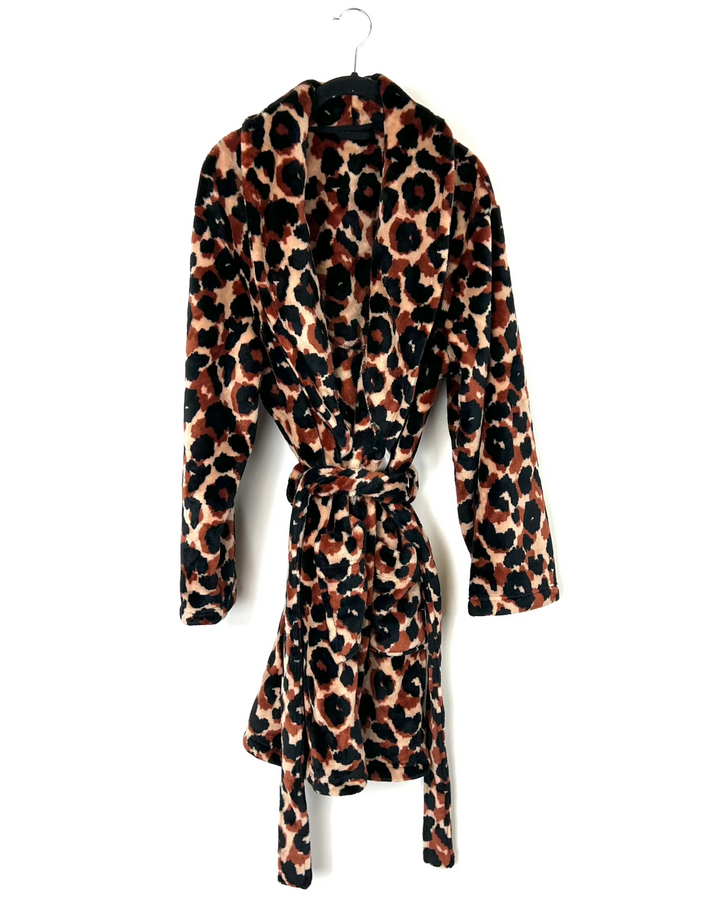 Plush Cheetah Robe - Small/Medium