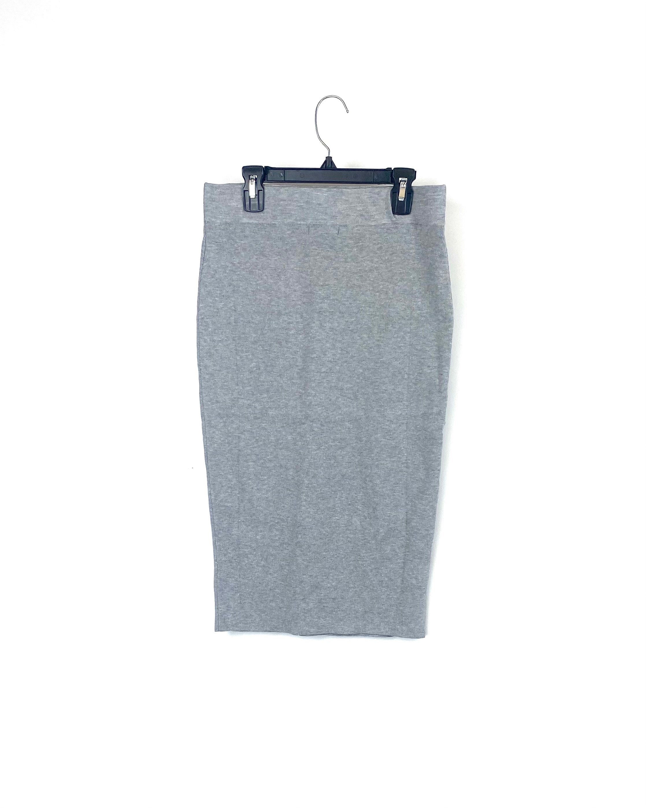 Petite midi skirt grey 2025