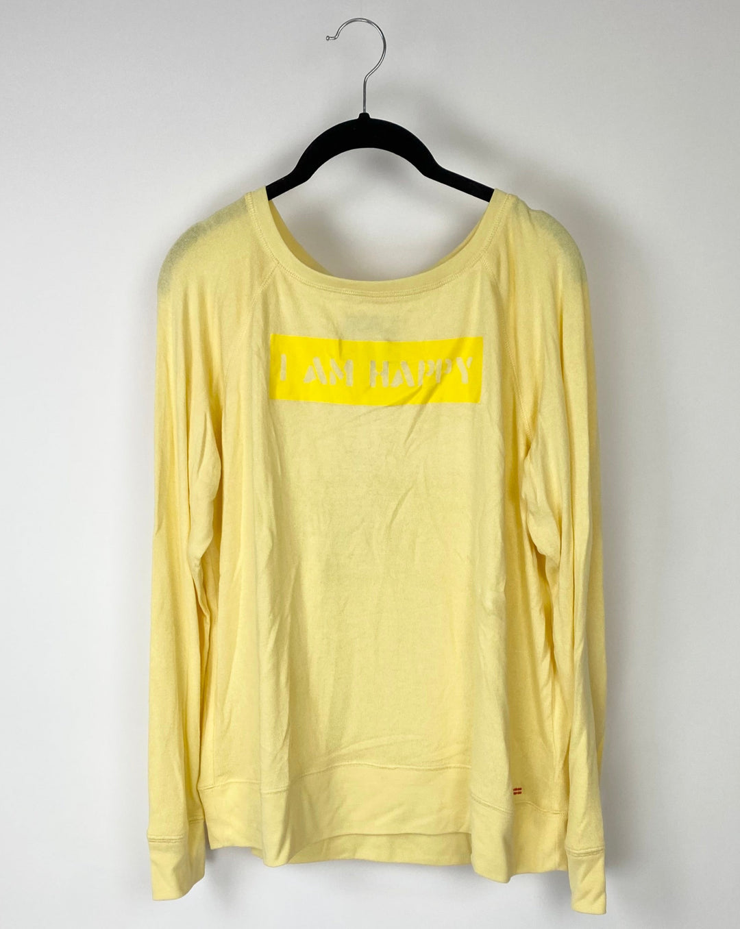 Yellow "I Am Happy" Top - Small