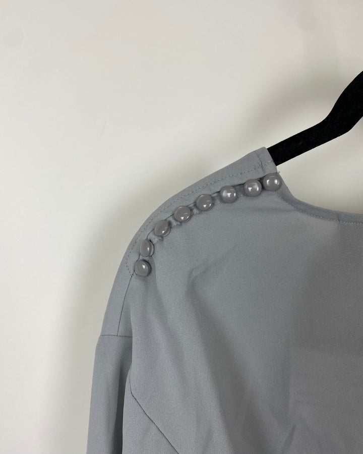 Gray Long Sleeve Top - Size 4