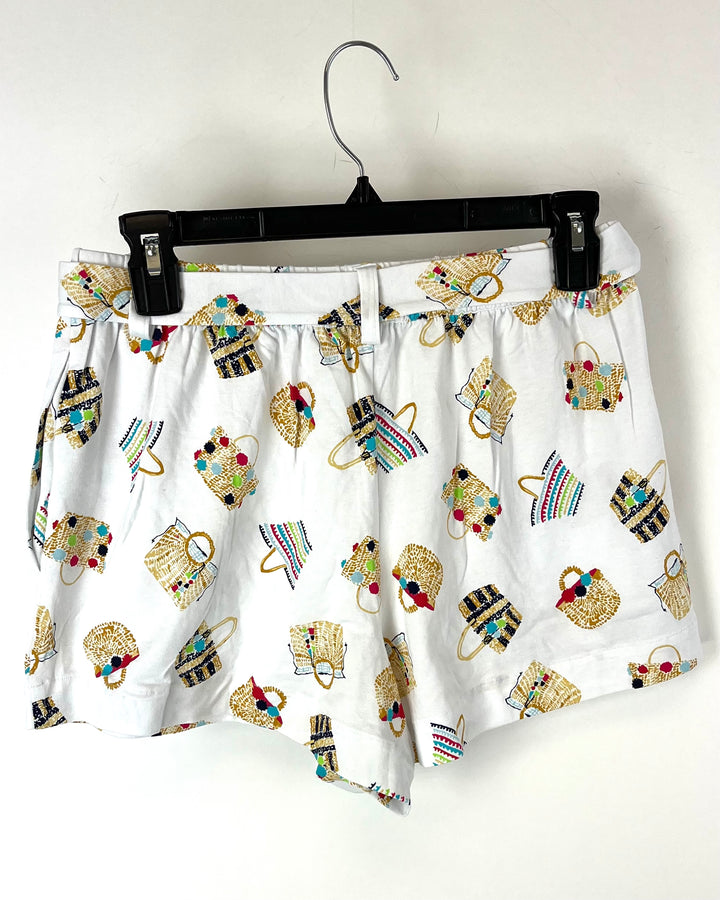 Purse Printed Sleepwear Shorts - Small